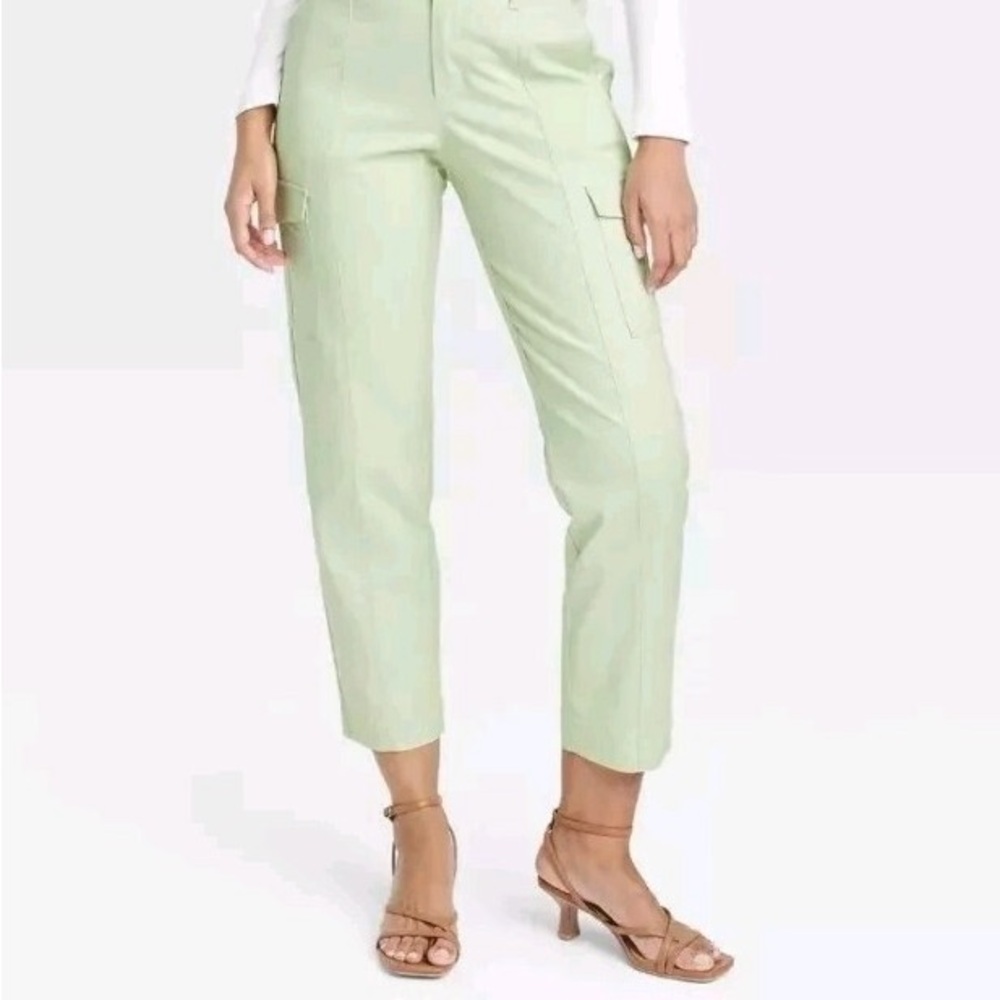 Women's Light Green Cargo Pants